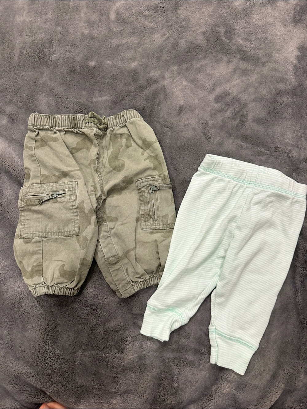 Old Navy Camo Cargo Pants and Teal Casual Pants